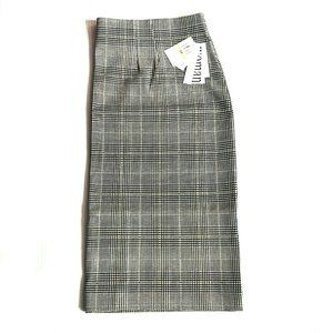 NWT Nordstrom Amanda & Chelsea Plaid Pencil Skirt